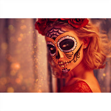 Lade das Bild in den Galerie-Viewer, Poster La Catrina Rot Querformat