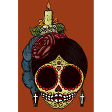 Lade das Bild in den Galerie-Viewer, Poster La Catrina Zucker Skull Hochformat