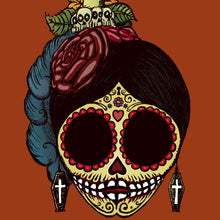 Lade das Bild in den Galerie-Viewer, Poster La Catrina Zucker Skull Quadrat