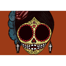 Lade das Bild in den Galerie-Viewer, Poster La Catrina Zucker Skull Querformat