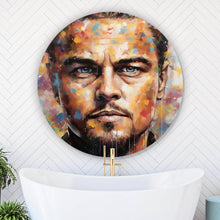 Lade das Bild in den Galerie-Viewer, Aluminiumbild gebürstet Leonardo Abstrakt Kreis