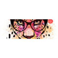 Lade das Bild in den Galerie-Viewer, Poster Leopard im Zeichenstil Aquarell Panorama