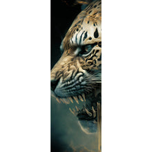 Lade das Bild in den Galerie-Viewer, Aluminiumbild Leopard Surreal Panorama Hoch