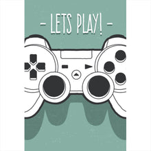 Lade das Bild in den Galerie-Viewer, Leinwandbild Lets Play Hochformat