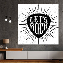 Lade das Bild in den Galerie-Viewer, Leinwandbild Lets Rock Quadrat
