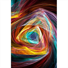 Lade das Bild in den Galerie-Viewer, Poster Leuchtend buntes abstraktes Muster Hochformat