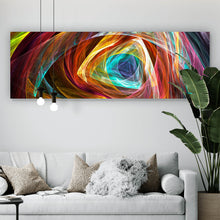 Lade das Bild in den Galerie-Viewer, Poster Leuchtend buntes abstraktes Muster Panorama