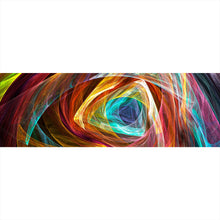 Lade das Bild in den Galerie-Viewer, Acrylglasbild Leuchtend buntes abstraktes Muster Panorama