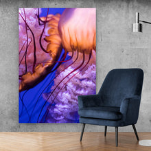 Lade das Bild in den Galerie-Viewer, Poster Leuchtende Quallen Hochformat