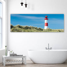 Lade das Bild in den Galerie-Viewer, Poster Leuchtturm auf Düne Panorama