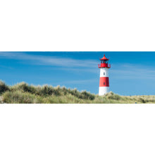 Lade das Bild in den Galerie-Viewer, Poster Leuchtturm auf Düne Panorama