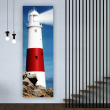 Lade das Bild in den Galerie-Viewer, Poster Leuchtturm auf Felsen Panorama Hoch