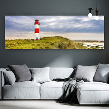 Lade das Bild in den Galerie-Viewer, Poster Leuchtturm an der Nordsee Küste Panorama