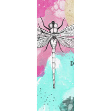 Lade das Bild in den Galerie-Viewer, Aluminiumbild Libelle Dragonfly Abstrakt Panorama Hoch