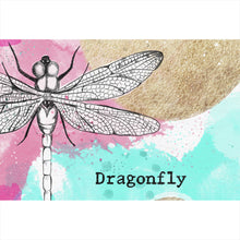 Lade das Bild in den Galerie-Viewer, Leinwandbild Libelle Dragonfly Abstrakt Querformat