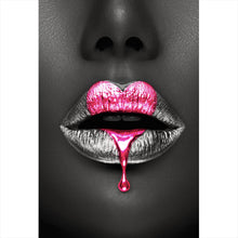 Lade das Bild in den Galerie-Viewer, Poster Lippen Herzform Hochformat