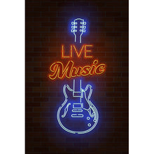 Lade das Bild in den Galerie-Viewer, Spannrahmenbild Live Musik Hochformat