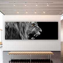 Lade das Bild in den Galerie-Viewer, Poster Löwe Aggressiv Panorama