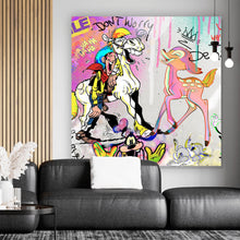 Lade das Bild in den Galerie-Viewer, Poster Lucky Bamby Pop Art Quadrat