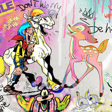 Lade das Bild in den Galerie-Viewer, Poster Lucky Bamby Pop Art Quadrat