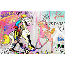 Lade das Bild in den Galerie-Viewer, Poster Lucky Bamby Pop Art Querformat