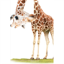 Lade das Bild in den Galerie-Viewer, Leinwandbild Lustige Giraffe Hochformat