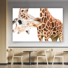 Lade das Bild in den Galerie-Viewer, Spannrahmenbild Lustige Giraffe Querformat