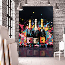 Lade das Bild in den Galerie-Viewer, Spannrahmenbild Luxury Champagne No.3 Hochformat