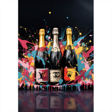 Lade das Bild in den Galerie-Viewer, Spannrahmenbild Luxury Champagne No.3 Hochformat