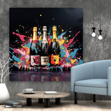 Lade das Bild in den Galerie-Viewer, Acrylglasbild Luxury Champagne No.3 Quadrat