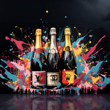 Lade das Bild in den Galerie-Viewer, Aluminiumbild Luxury Champagne No.3 Quadrat