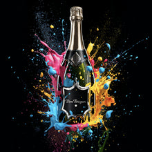 Lade das Bild in den Galerie-Viewer, Aluminiumbild Luxury Champagne No.4 Quadrat