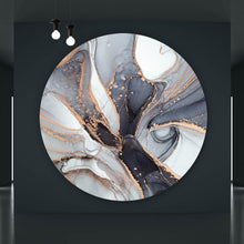 Lade das Bild in den Galerie-Viewer, Aluminiumbild Luxury Fluid Art Kreis