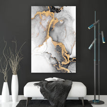 Lade das Bild in den Galerie-Viewer, Poster Luxury Fluid Art No.1 Hochformat