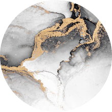 Lade das Bild in den Galerie-Viewer, Aluminiumbild gebürstet Luxury Fluid Art No.1 Kreis