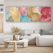 Lade das Bild in den Galerie-Viewer, Leinwandbild Fluid Art Spring Panorama