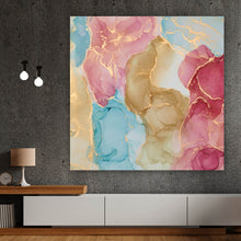 Lade das Bild in den Galerie-Viewer, Poster Fluid Art Spring Quadrat