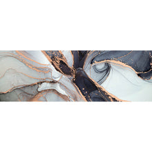 Lade das Bild in den Galerie-Viewer, Leinwandbild Luxury Fluid Art Panorama