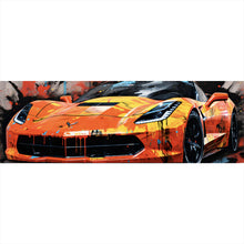 Lade das Bild in den Galerie-Viewer, Poster Luxus Sportwagen Pop Art Panorama