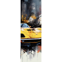 Lade das Bild in den Galerie-Viewer, Leinwandbild Luxus Sportwagen Pop Art Abstrakt Panorama Hoch