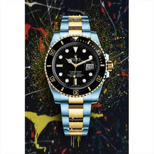Lade das Bild in den Galerie-Viewer, Poster Luxus Uhr Pop Art Dark Hochformat
