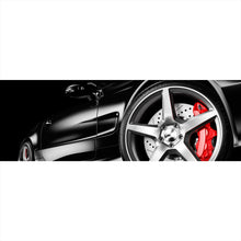Lade das Bild in den Galerie-Viewer, Aluminiumbild Luxusauto im Showroom Panorama