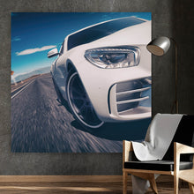 Lade das Bild in den Galerie-Viewer, Acrylglasbild Luxuswagen gibt Gas Quadrat
