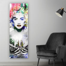Lade das Bild in den Galerie-Viewer, Leinwandbild Madonna Pop Art Panorama Hoch