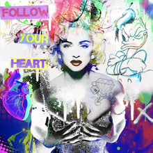Lade das Bild in den Galerie-Viewer, Acrylglasbild Madonna Pop Art Quadrat