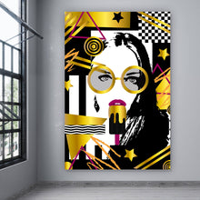 Lade das Bild in den Galerie-Viewer, Poster Mädchen mit Eis Pop Art Hochformat