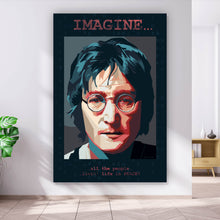 Lade das Bild in den Galerie-Viewer, Spannrahmenbild Männer Portrait Imagine Hochformat