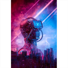 Lade das Bild in den Galerie-Viewer, Poster Männlicher Cyborg Hochformat