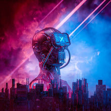 Lade das Bild in den Galerie-Viewer, Poster Männlicher Cyborg Quadrat