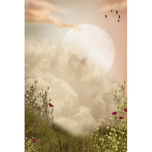 Lade das Bild in den Galerie-Viewer, Leinwandbild Magische Mondlandschaft Hochformat